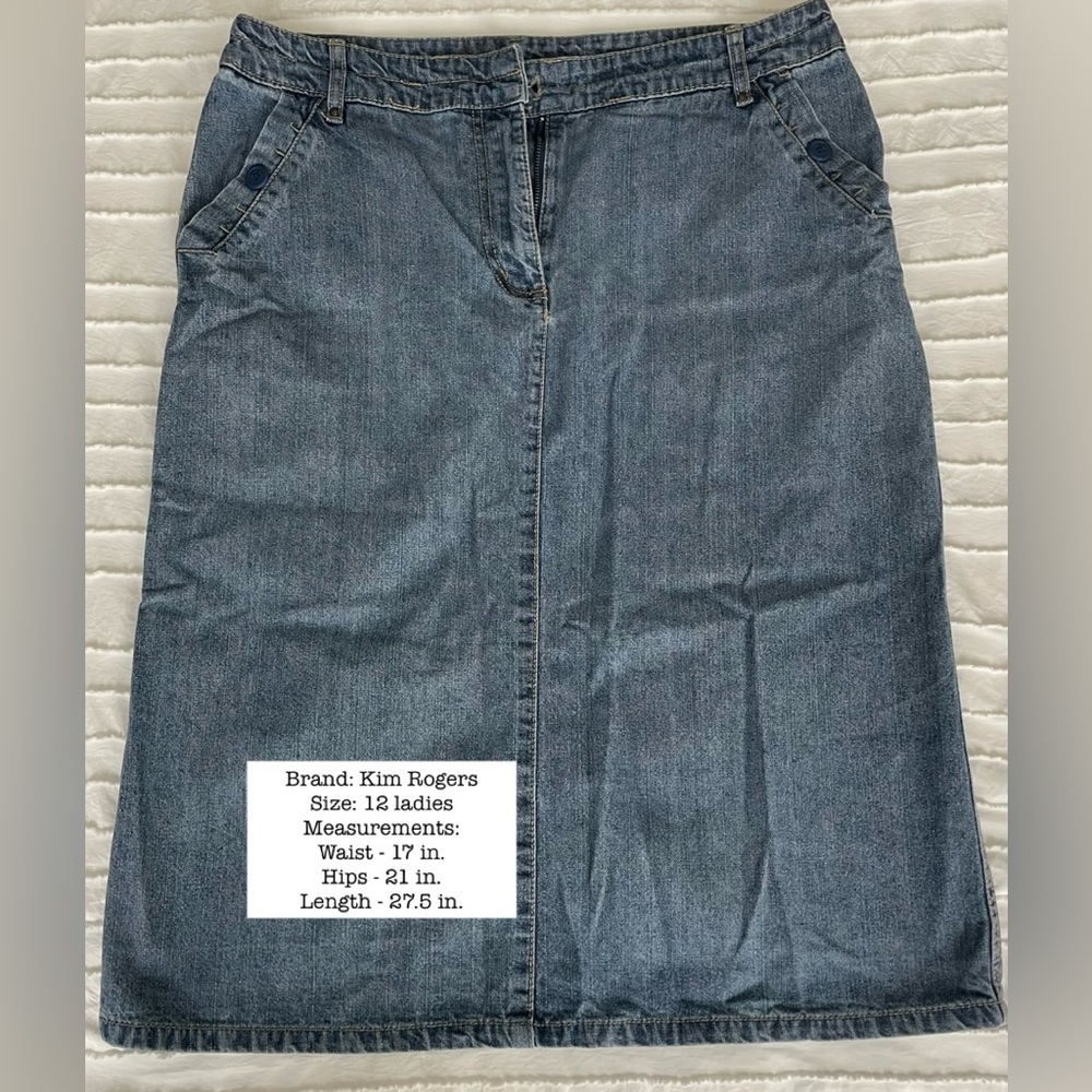 Kim Rogers Denim Skirt